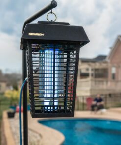 Flowtron Bug Zapper, 1 Acre of Outdoor Coverage with Powerful 40W Bulb & 5600V Instant Killing Grid, Electric Insect, Fly & Mosquito Zapper, Made in The USA 22 81L52XvOVML