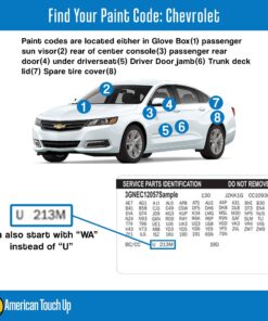 American Touch Up Paint Compatible with Chevy | WA636R/8636/17/GAN/636R Switchblade Silver Metallic | Spray Paint (Basecoat/Clearcoat) Basecoat/Clearcoat 5 81L69FwzXNL