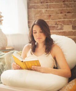 Leachco Snoogle Original Maternity/Pregnancy Total Body Pillow, Ivory 60 Inch 32 81L6FJIqkPL