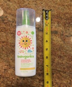 Babyganics SPF 50 Baby Sunscreen Spray | UVA UVB Protection | Octinoxate & Oxybenzone Free | Water Resistant, Unscented, 6 Ounce (Pack of 2) 6 Fl Oz (Pack of 2) 43 81L7aJ07AL 1