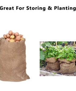 Alytree 6 Pack Burlap Potato Sack Race Bags, 24"x40" Outdoor Lawn Games for Kids & Adults, Outside yard games for Birthday Party, Field Day Family Reunion, Carnival, Easter, Halloween, 4th of July 6 Count (Pack of 1) 17 81L7gN6UXKL