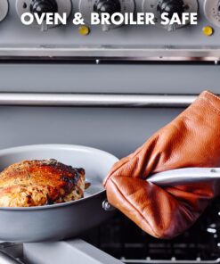 GreenPan Chatham Hard Anodized Healthy Ceramic Nonstick 10 Piece Cookware Pots and Pans Set, Frying Pan Skillets, Saucepans, Saute Pan, Stockpot, Lids, PFAS-Free, Dishwasher Safe, Oven Safe, Gray 22 81L849Zz91L