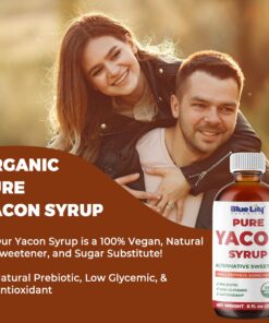 Alternative view of Blue Lily Organics - USDA Organic Yacon Syrup 8 fl oz, Alternative Sweetener, All Natural Sugar Substitutes, Rich in Antioxidant, Prebiotic, Low Glycemic Index & Low Calorie