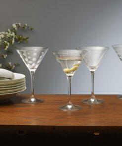 Mikasa Cheers Martini Glass, 10-Ounce, Set of 4 4 Count (Pack of 1) 26 81L8wacKBAL