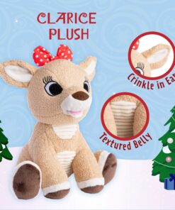 Clarice the Reindeer - Stuffed Animal Plush Toy 10 81L9cqNS5qL