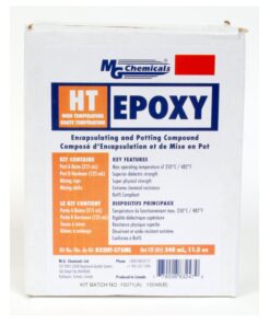 MG Chemicals - 832HT-375ML 832HT High Temperature Black Epoxy Encapsulating and Potting Compound, 11.5 fl. oz 2-Part kit 11.5 fl. oz Kit 9 81LBijn2QL