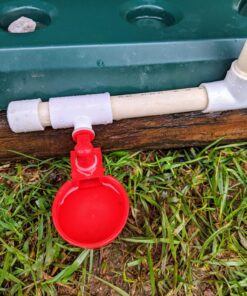 5 PVC Tee for Threaded Red Chicken Nipples Or Threaded Brass Rabbit Nipples 9 81LCY2QYVL