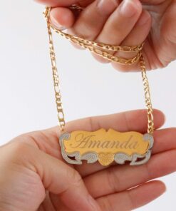 ProLuckis Handmade Personalized Name Jewelry Necklace 18k Gold Plated-Custom Made Any Name Style 3 13 81LFQxaqHxL