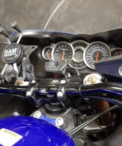 RAM Mounts RAM-B-367U Motorcycle Handlebar Clamp Base with M8 Bolts with B Size 1" Ball 51 81LFuWbg9iL