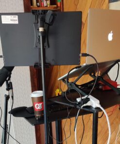 PYLE-PRO Universal Projector Stand -Height & Angle Adjustable Tripod Stand-Hold Laptops, Computers, DJ Equipment & Projectors-Heavy Duty-Perfect for Stage, Studio, & Office Events-Extends 28'' to 46" 38 81LHGhhLWqL 1