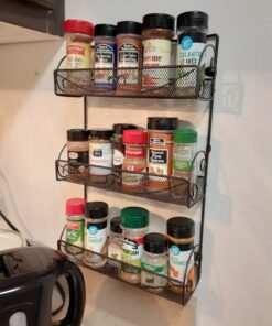 DecoBros 3 Tier Wall Mounted Spice Rack, Bronze 1-Pack 50 81LINdYEa2L