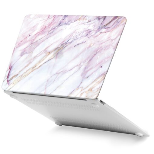 GMYLE MacBook 12 Inch Case 2016 A1534, Soft-Touch Smooth Snap On Matte Plastic Hard Pattern Cover for Apple Mac 12" Retina Display 2015 2017 Release - Pink Marble MacBook 12 Inch Retina Display (A1534)