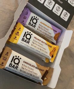 IQBAR Brain and Body Keto Protein Bars - Chocolate Lovers Variety Keto Bars - 12-Count Energy Bar Pack - Low Carb Bars - High Fiber, Gluten Free and Low Sugar Meal Replacement Bars - Vegan Snacks 12 Count (Pack of 1) 35 81LIyIYCEEL