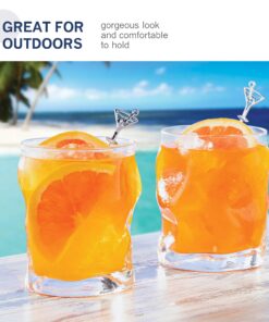 Bormioli Rocco Set Of 4 Sorgente DOF Whiskey Glass 14¼-Ounce Crystal-clear Cocktail Glasses Barware, For Bourbon, Scotch, Water, Juice, Drinking Glasses Set, Made In Italy. 17 81LJAWBpYGL