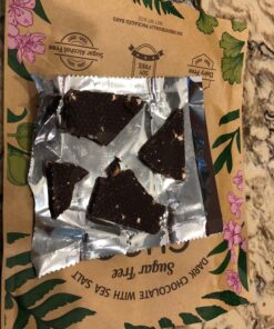 ChocZero's Keto Bark, Dark Chocolate Almonds with Sea Salt. Sugar Free, Low Carb. No Sugar Alcohols, No Artificial Sweeteners, All Natural, Non-GMO (2 bags, 15 servings/each) Almond 29 81LJFSkjhFL
