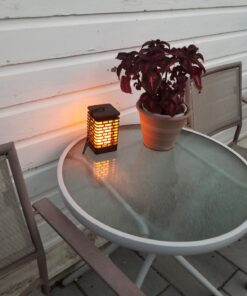 EOYIZW Solar Outdoor Lights 2 Pack- 99 LEDs Solar Lantern Flickering Flame Lights for Garden Decor- IP65 Waterproof Solar Garden Lights Decor for Halloween Patio Garden Yard Porch Yellow Flame 2 PCS 27 81LJHeeoB9L