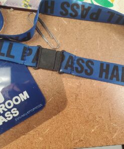 GIFTEXPRESS Hall Pass Lanyards and School Passes Set of 6 25 81LJXJwJ9NL