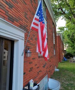 Anley Fly Breeze 3x5 Foot American US Flag - Vivid Color and UV Fade Resistant - Canvas Header and Double Stitched - USA Flags Polyester with Brass Grommets 3 X 5 Ft 3x5 Ft 28 81LJawxOYHL