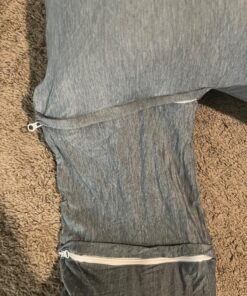 Pharmedoc Pregnancy Pillows, U-Shape Full Body Pillow – Cooling Cover Grey – Pregnancy Pillows for Sleeping – Body Pillows for Adults, Maternity Pillow and Pregnancy Must Haves Grey Cooling Cover 32 81LJmdyyOyL