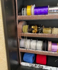 Mandala Crafts Champagne Bling Wrap Rhinestone Ribbon - 1 in 20 Yds Crystal Rhinestones Mesh Ribbon - Diamond Wrap Rhinestone Strips Roll for Crafts Wedding Party Decoration 1 Inch 5 Rows 20 Yards 2 Rolls 18 81LKUFP2JHL