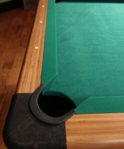 Mizerak Dynasty Space Saver 6.5' Billiard Table with Leg Levelers, Automatic Ball Return, and Classic Green Nylon Cloth 52 81LLC0NQrQL