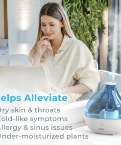 Pure Enrichment® MistAire™ Ultrasonic Cool Mist Humidifier - Quiet Air Humidifier for Bedroom, Nursery, Office, & Indoor Plants - Lasts Up To 25 Hours MistAire (Large) 23 81LLFhBzNL