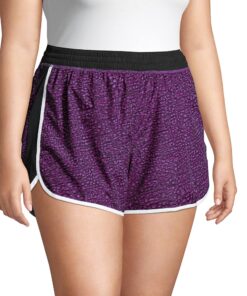 JUST MY SIZE Women's Plus Size Active Woven Run Short 4X Spot on Plum Dream 6 81LLLaRKL