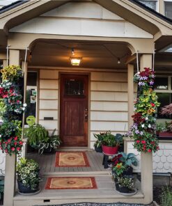 MEIWO Transform Your Space Upgraded Hanging Planters - 2 Pack of 7-Pocket Vertical Garden Wall Planters for Indoor and Outdoor Use - Perfect for Balconies, Yards, and Home Decor 7 Pockets Two Pack 10 81LLcuMPBUL