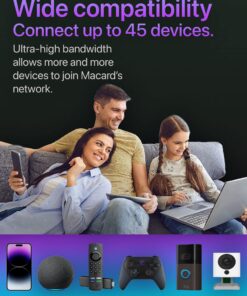 Macard WiFi Extender Booster - 2023 Release Up to 74% Faster - Broader Coverage Than Ever, Signal Booster for Home - with Ethernet Port, Made for USA 22 81LMNYrE81L