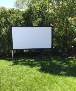 Elite Screens Yard Master 2, 110-INCH Outdoor Projector Screen with Stand 16:9, 8K 4K Ultra HD Fast Fold Portable Movie Screen Foldable Easy Snap On Cinema Theater, OMS110H2 16:9 Aspect Ratio Front Projection 40 81LNqphVnnL