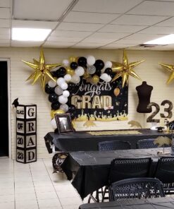 YuBoBo 2023 Graduation Cupcake Toppers, 48 PCS Food/Appetizer Picks For Graduation Party Mini Cake Decorations, Diploma, 2023, Grad Cap Set 48 Pieces (Gold) Gold 33 81LOL0Nh5 L