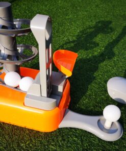 iPlay, iLearn Kids Golf Toys Set, Boys Outdoor Sport Toy Age 3-5, Toddler Outside Golf Ball Game W/Left & Right Club Head, Child Yard Play, Birthday Gifts for 4 6 7 8 Year Olds Girls Orange 20 81LPXxIFWL