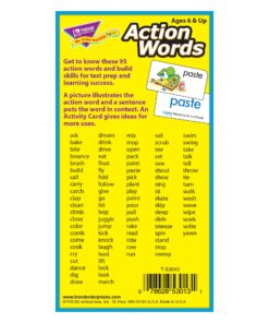 Trend Enterprises: Action Words Skill Drill Flash Cards, Great for Skill Building and Test Prep, Illustrated Actions, Build Vocabulary & Spelling, 96 Cards Included, for Ages 6 and Up 10 81LPofxUDGL