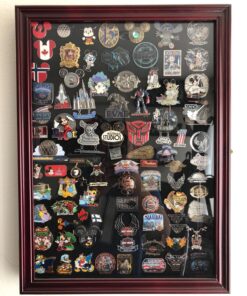 DisplayGifts Collector Medal Lapel Pin Shadow Box Display Case Holder Cabinet Shadow Box PC01 Cherry Finish 29 81LRarzlwEL