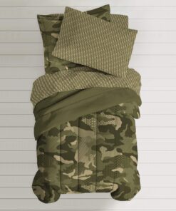 Dream Factory Boys Army Green Desert Camo Comforter Set, Multi, Twin 23 81LRgWtB0 L 1