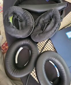 AHG Replacement QC15 Ear Pads & QC15 Headband Pad Compatible with Bose QuietComfort 15 (QC15) & QuietComfort 2 (QC2) Headphones - Soft, Great Comfort + Durability, Protein Leather (Black) 42 81LSMoMsDHL 1