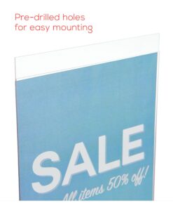 Deflecto Classic Image Wall Mount Sign Holder, Single-Sided, Vertical, 8.5" x 11", Clear (68201), Model:WM-8511-1 8.5" x 11" 21 81LSrPXE40L