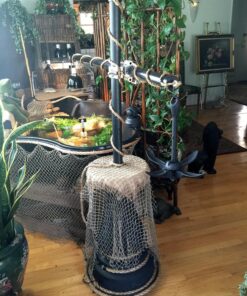 SeaSense Folding Grappling Anchor - Ideal for Fishing Vessels, Dinghies, Kayaks, Canoes & More, Great for Strong Currents & Sandy, Muddy or Weedy Bottoms - Galvanized Iron, 5 lbs, For Boats 5’ - 14’ 16 81LSs5Dh8FL