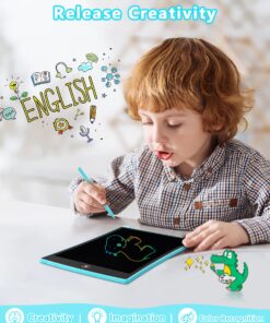KOKODI Kids Toys LCD Writing Tablet, Colorful Toddler Drawing Pad Doodle Board Erasable, Educational Learning Toys Birthday Gifts for Girls Boys Age 3 4 5 6 7 8 Kids Road Trip Essentials(Green) Green 8.5 Inch 12 81LTaqr8JL 1