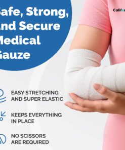 Alternative view of Surgical Gauze Bandage Rolls (4 inch) - Pack of 24 with Bonus Tape - Essential for First Aid and Medical Supplies - Medical Supplies for Wound Care - Breathable Medical Tape 4 Inch 24 Pack