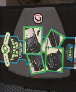 Case-it The Mighty Zip Tab Zipper Binder - 3 Inch O-Rings - 5 Color Tab Expanding File Folder - Multiple Pockets - 600 Sheet Capacity - Comes with Shoulder Strap - Black D-146 Single 46 81LV6OMuQSL