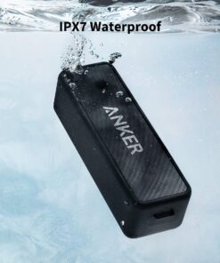 Anker Soundcore 2 Portable Bluetooth Speaker with 12W Stereo Sound, Bluetooth 5, Bassup, IPX7 Waterproof, 24-Hour Playtime, Wireless Stereo Pairing, Speaker for Home, Outdoors, Travel Black 34 81LV7G0Q8L