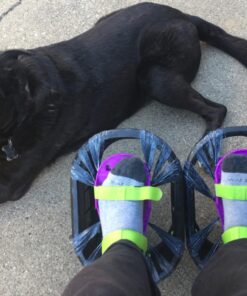 Moon Shoes Bouncy Shoes, Mini Trampolines for Your Feet, One Size, Black, New and Improved, Bounce Your Way to Fun, Very Durable, No Tool Assembly, Athletic Development, up to 130 lbs 20 81LW7e5ohIL