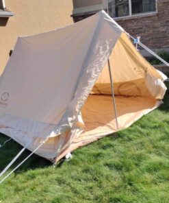 S'more Canvas Glamping Tent, 4 Season Family Camping Tent for 3/4/6 Person, Waterproof, Windproof, and Weather Resistant Tent for Family Glamping, Car Camping, Outdoor Party Cabin Tent(6.9ft x 8.5ft x 4.9ft) 51 81LYR4o1sSL