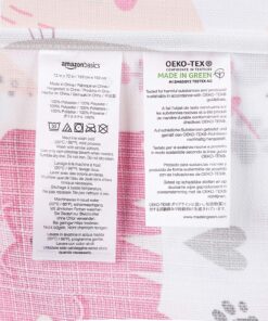 Amazon Basics Fun and Playful Pink Kitties Printed Pattern Microfiber Bathroom Shower Curtain - Pink Kitties, 72 Inch 10 81LYRBzCi9L