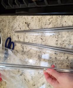 MyLifeUNIT Extra Long 14 Inch Japanese Hot Pot Chopsticks, Stainless Steel Cooking Frying Noodle Chopsticks (3 Pairs Set) 16 81LZdXPtL L