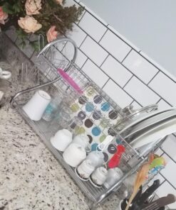 Better Chef DR-22, 22-Inch, Chrome Plated, S-Shaped, Rust-Resistant, 2-Tier Dishrack S-Shape 22 81La998hyBL