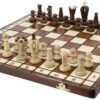 Wegiel Handmade Royal 36 European Chess Set - Wooden 14.2 Inch Board Hornbeam & Sycamore Pieces 29 81LbSasQ5PL 1
