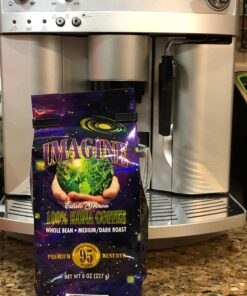 Imagine Kona Organic Coffee Beans | Arabica Kona Beans | Top Grade Air Roasted | Medium Dark Roast | Organic Whole Bean - 8oz 8 Ounce (Pack of 1) 20 81Lhf2qUk2L