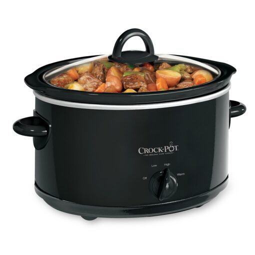 Crock-Pot 4-Quart Manual Slow Cooker, Black